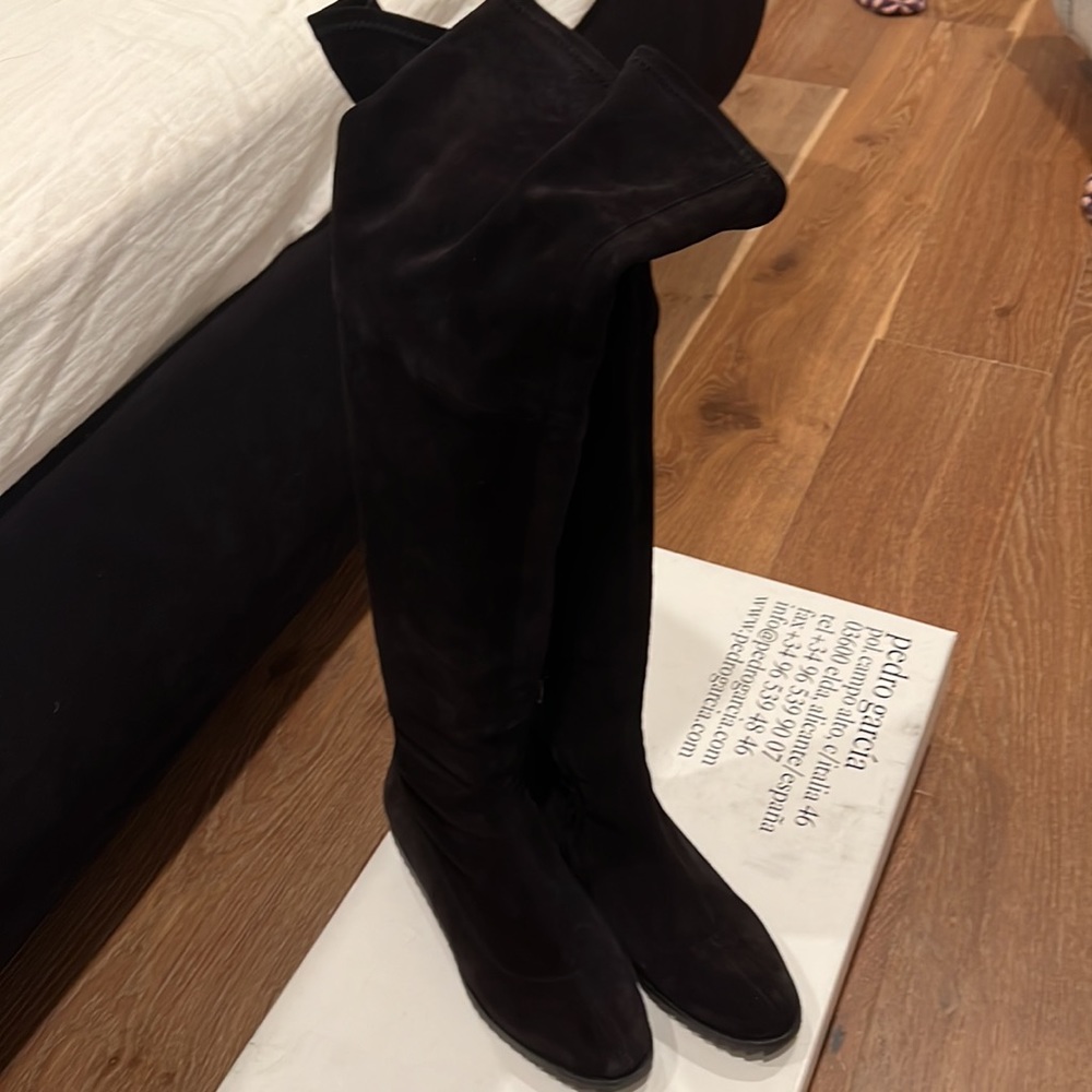 Pedro Garcia over the knee suede boots